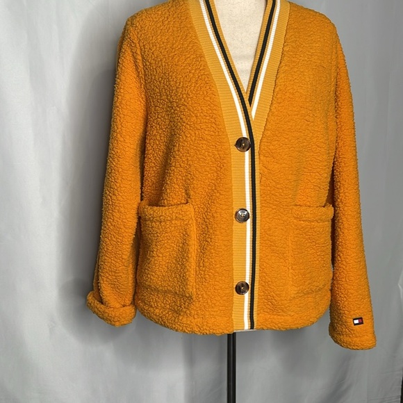 TOMMY HILFIGER
Women's Fuzzy V-Neck Cardigan Sweater Sz XL - Picture 3 of 12